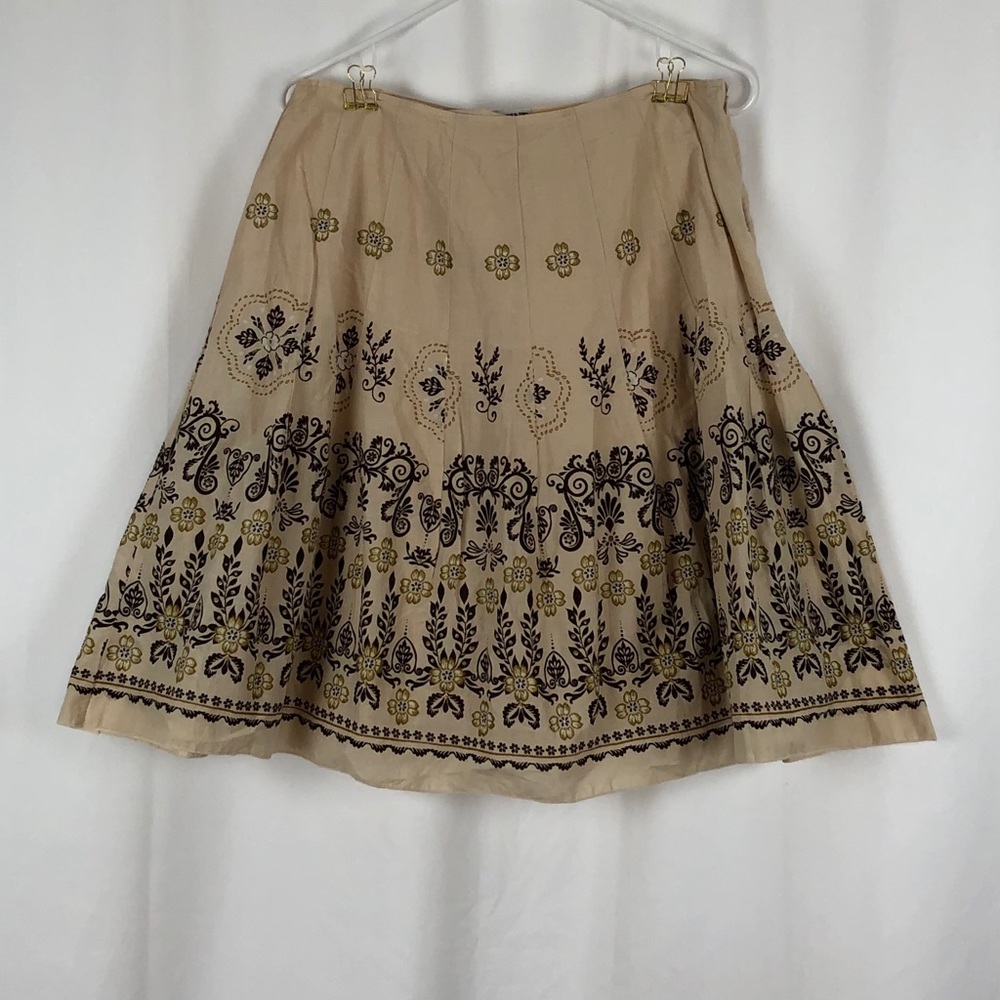 Tint Cotton print A-line skirt 6
